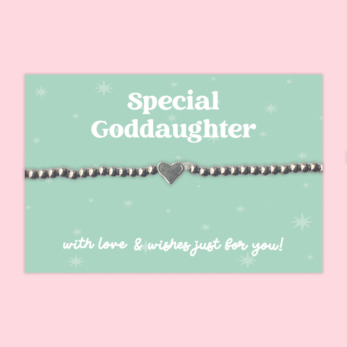 “Special Goddaughter” Heart Charm Bracelet | Meaningful Gift from Godparent