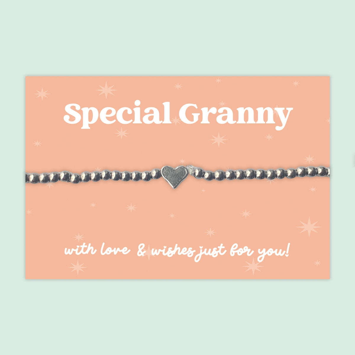 “Special Granny” Heart Charm Bracelet | Meaningful Gift from Grandchild