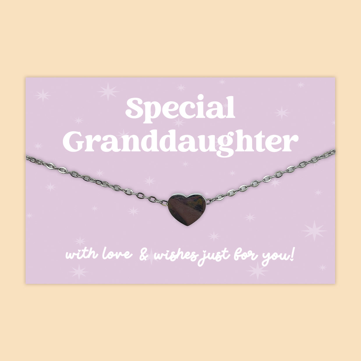 Special Granddaughter - Heart Charm Necklace