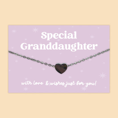 Special Granddaughter - Heart Charm Necklace