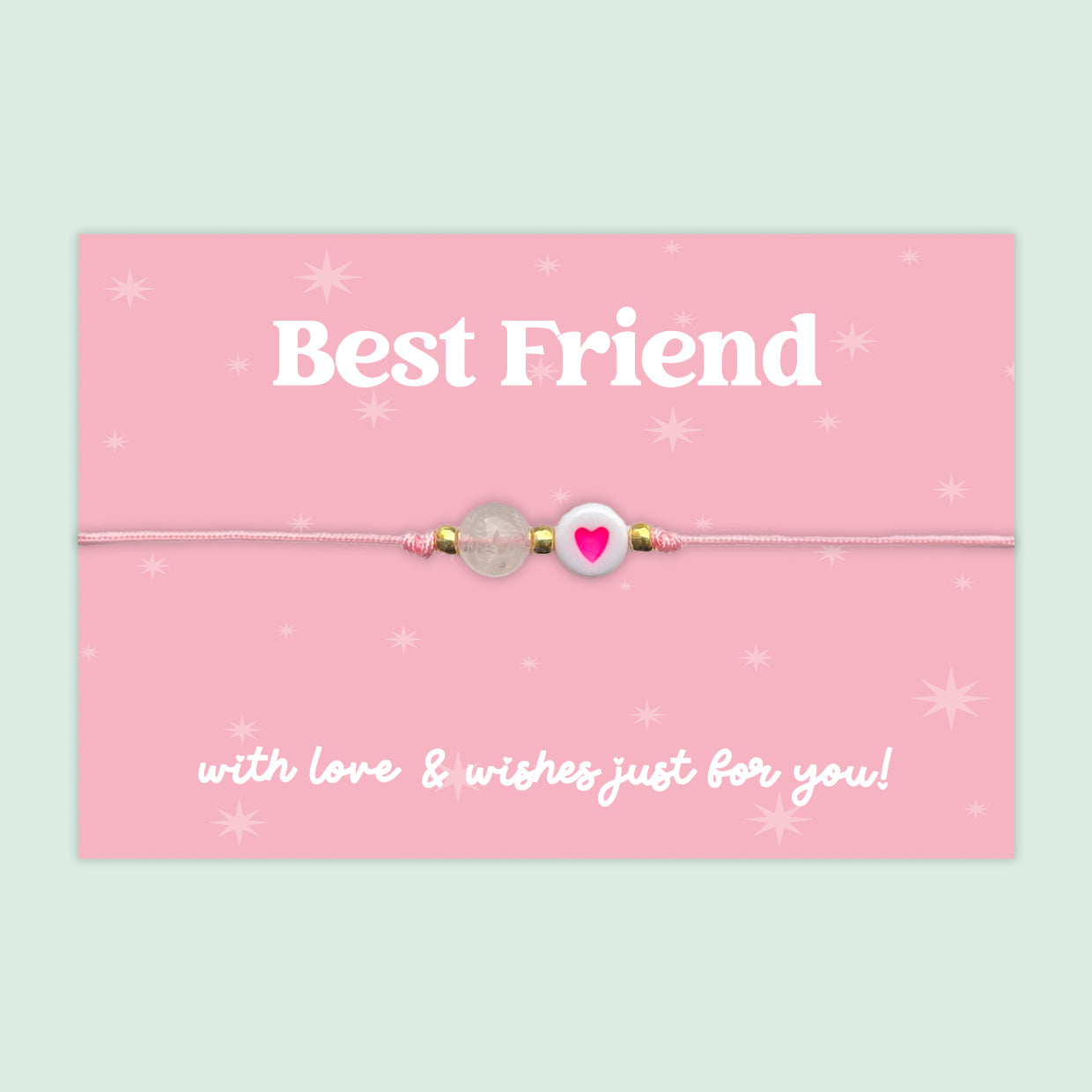 Best Friend - Adjustable Heart Friendship Bracelet