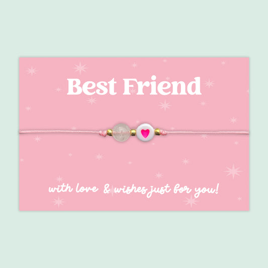 Best Friend - Adjustable Heart Friendship Bracelet