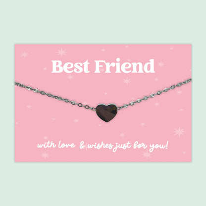 Best Friend - Heart Charm Necklace