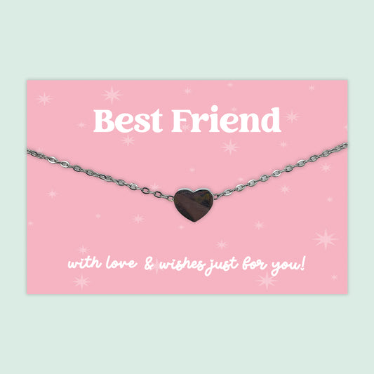 Best Friend - Heart Charm Necklace