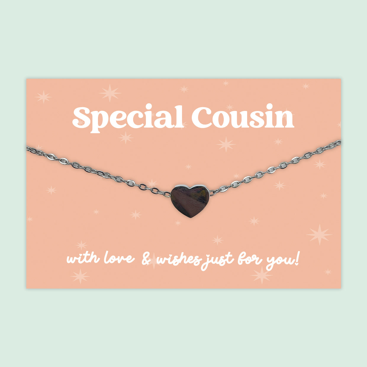 Little Wishes® Heart Necklaces - Choose Design | Stainless Steel Heart Pendant Necklace on Themed Gift Card | Choose Your Own Design | Sentimental Jewellery for All Occasions