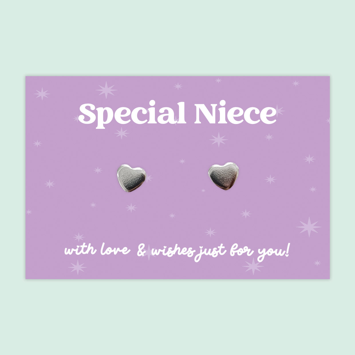 Special Niece - Heart Stud Earrings