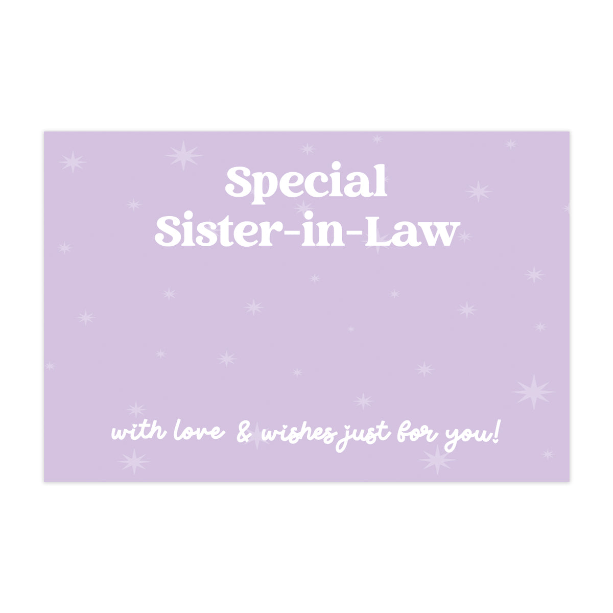 Special Sister-in-Law