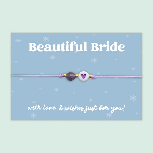 Beautiful Bride - Adjustable Heart Friendship Bracelet