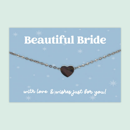 Beautiful Bride - Heart Charm Necklace