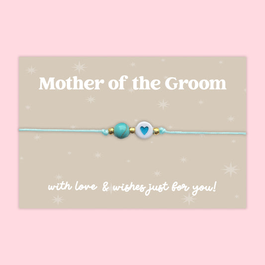 Mother of the Groom - Adjustable Heart Friendship Bracelet