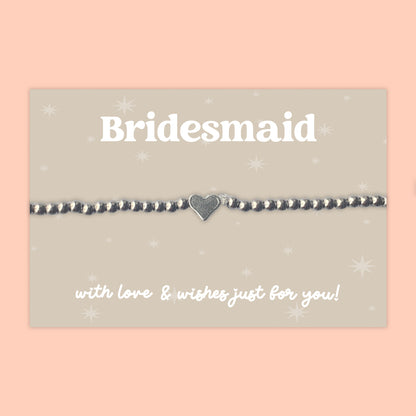 Wedding Wishes Collection – Heart Bracelets, Earrings, Necklaces & Friendship Bracelets | Bridal Party Jewellery Gifts