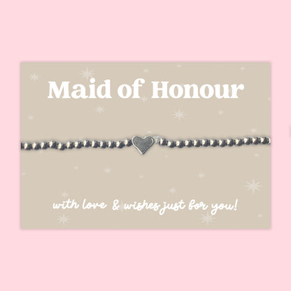 Wedding Wishes Collection – Heart Bracelets, Earrings, Necklaces & Friendship Bracelets | Bridal Party Jewellery Gifts