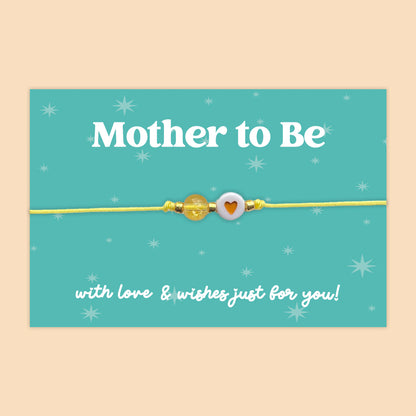 Mother to Be - Adjustable Heart Friendship Bracelet