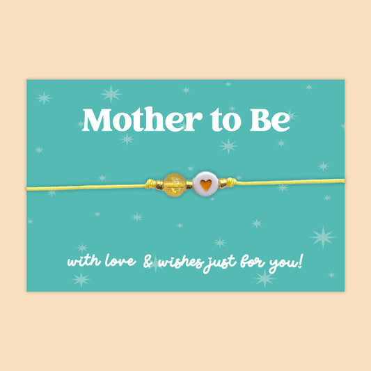 Mother to Be - Adjustable Heart Friendship Bracelet