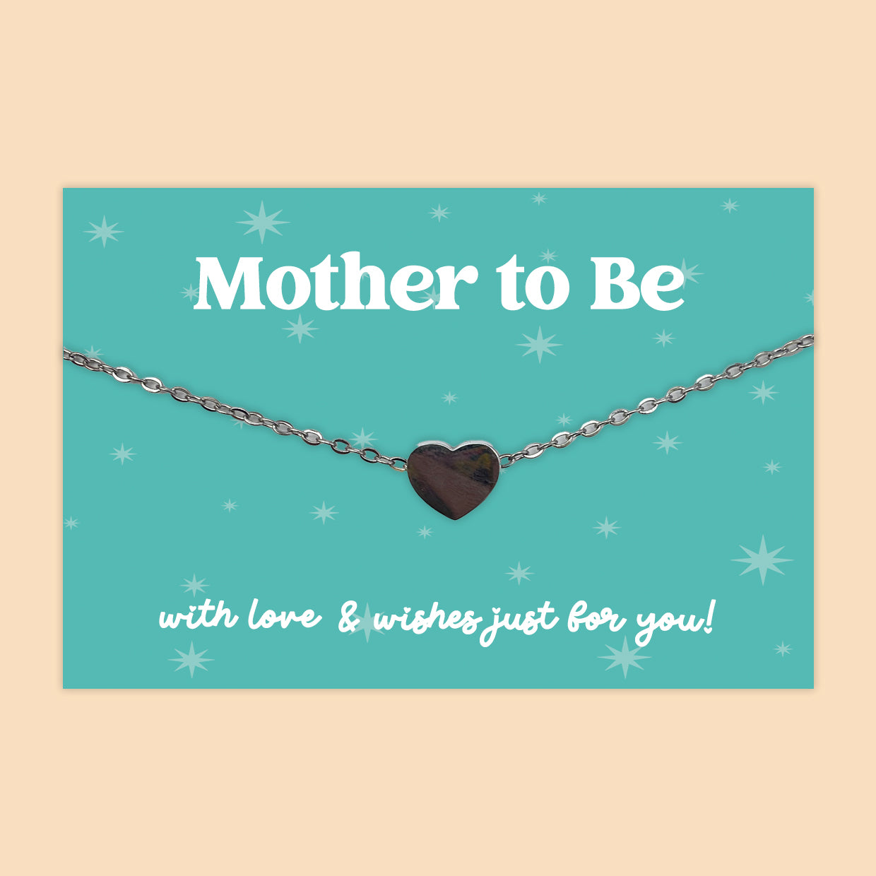 Mother to Be - Heart Charm Necklace