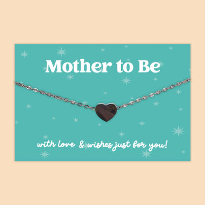 Mother to Be - Heart Charm Necklace