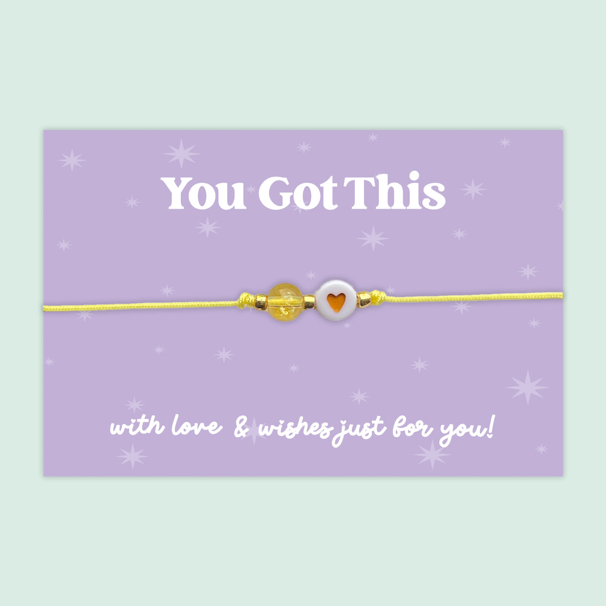 You Got This - Adjustable Heart Friendship Bracelet