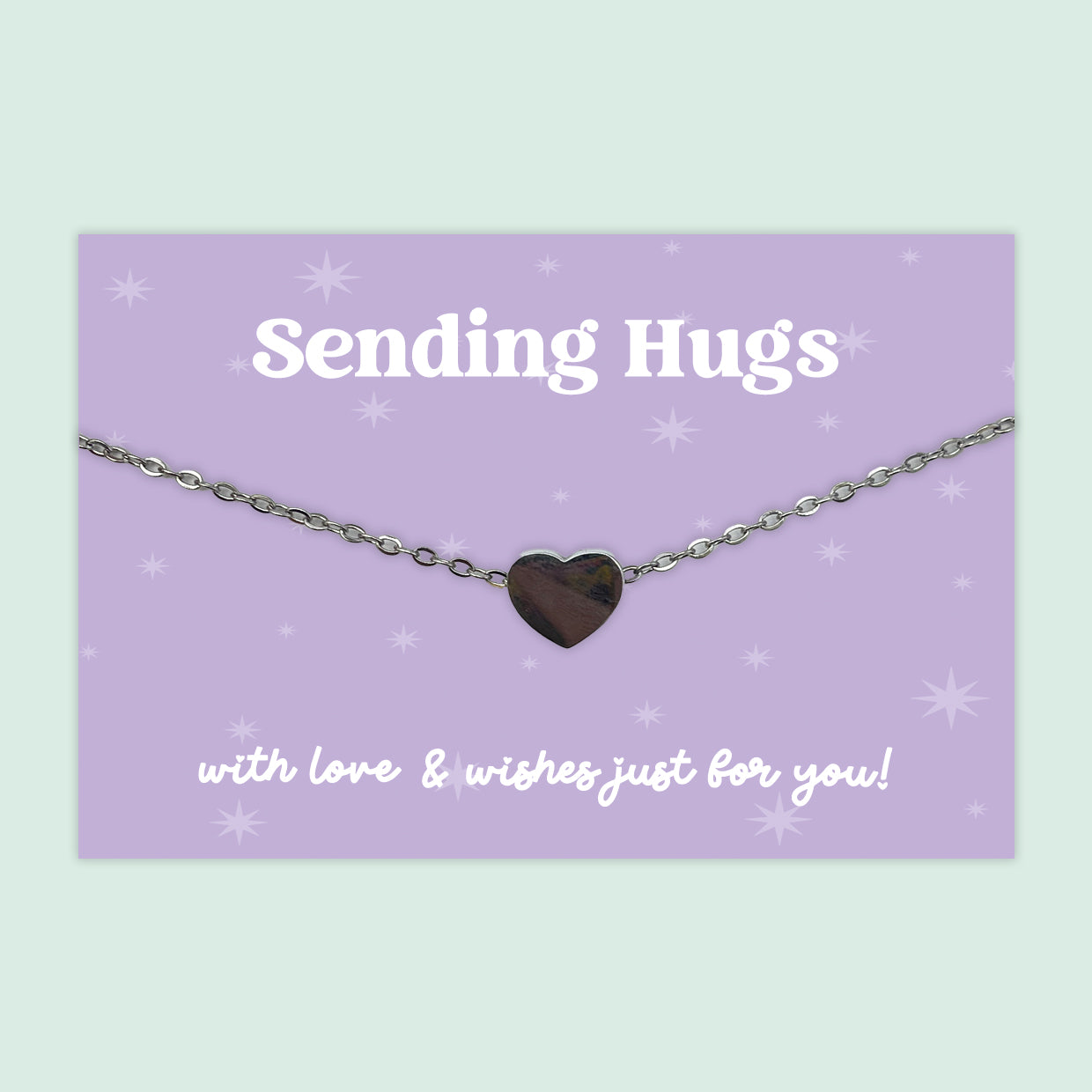 Sending Hugs - Heart Charm Necklace