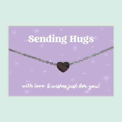 Sending Hugs - Heart Charm Necklace