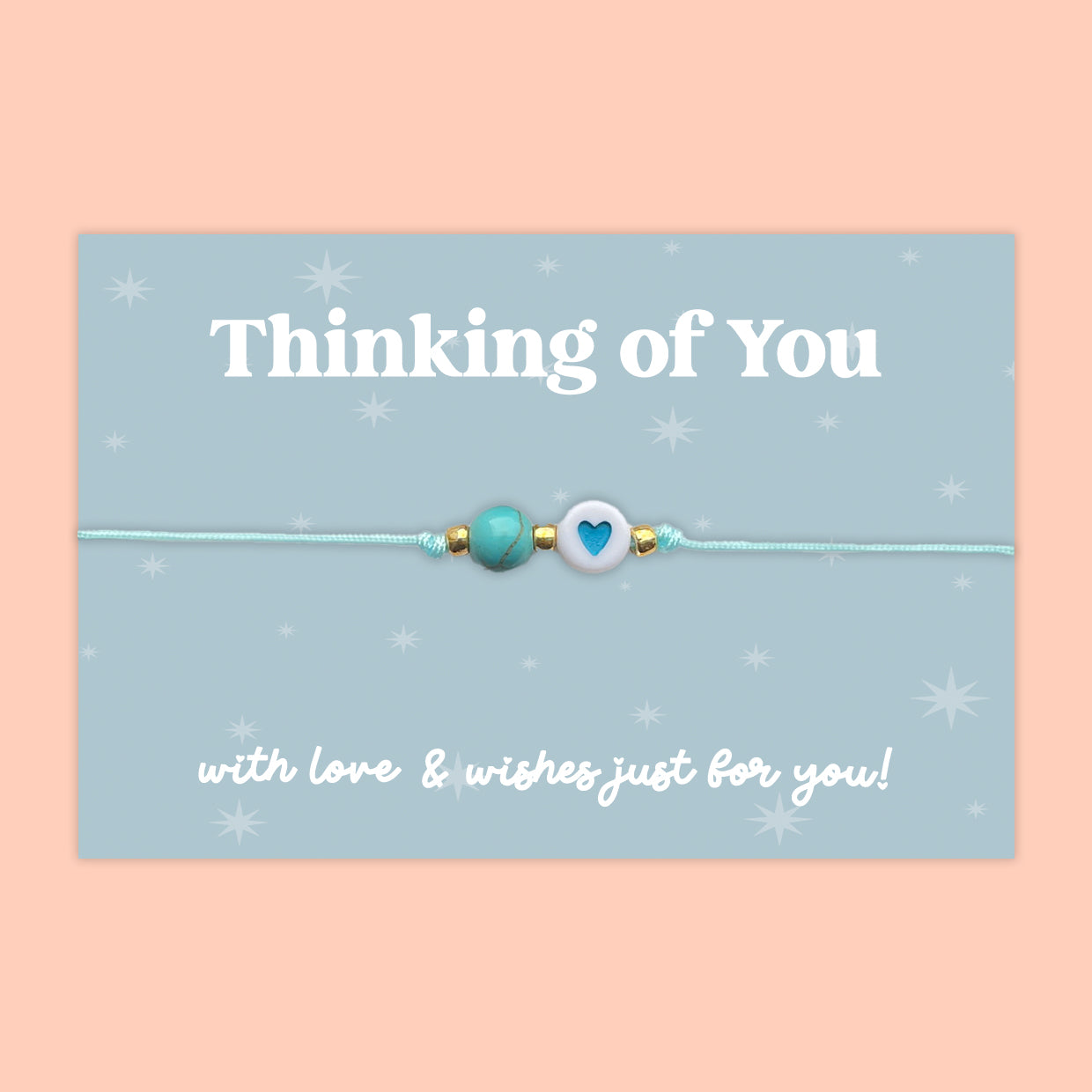 Thinking of You - Adjustable Heart Friendship Bracelet