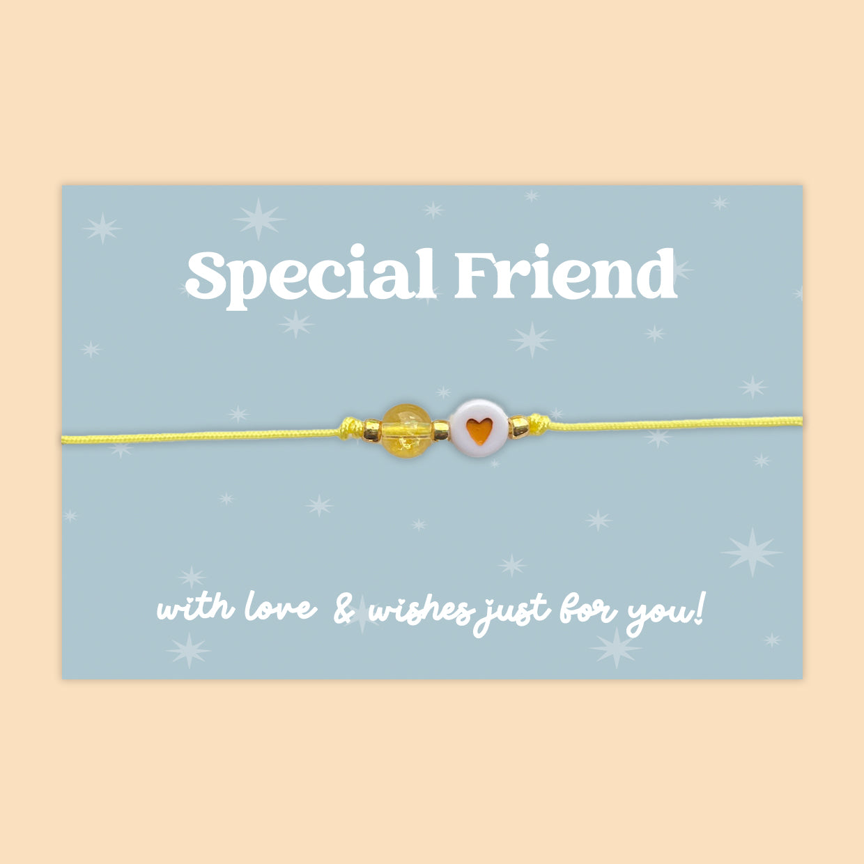Special Friend Adjustable Heart Friendship Bracelet – WishStrings
