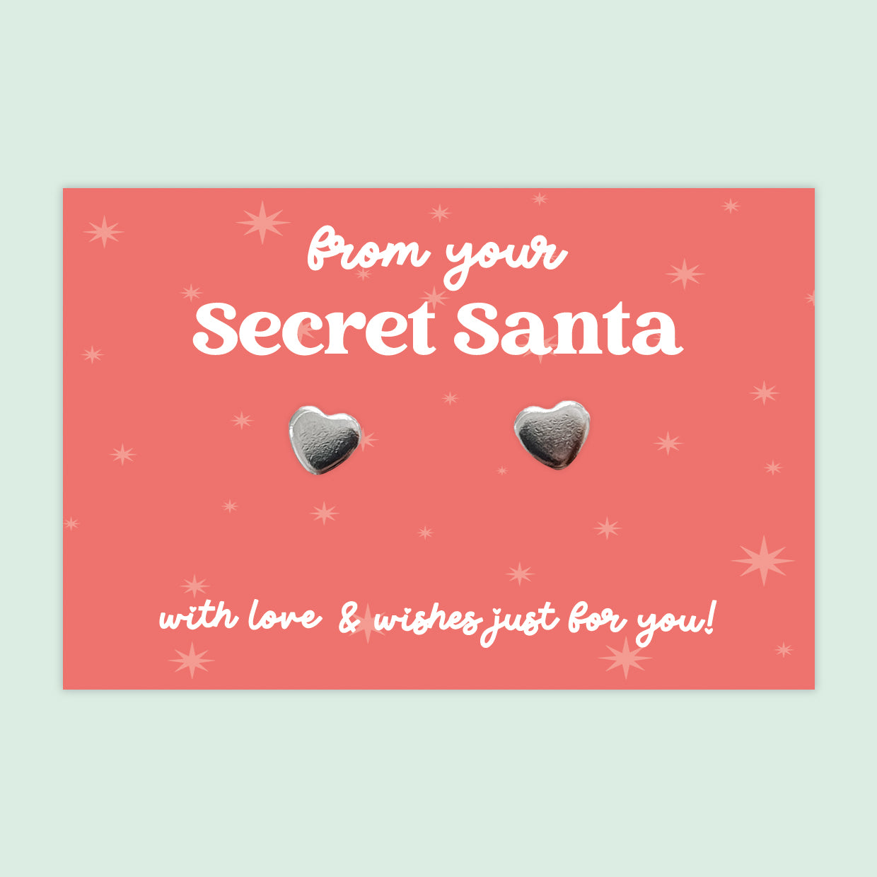 Secret Santa - Heart Stud Earrings