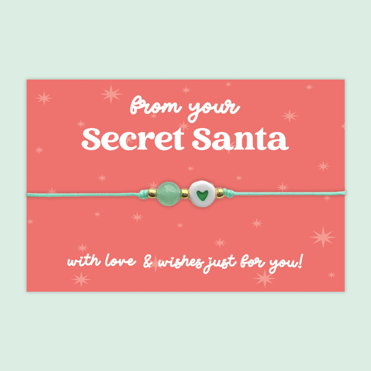 Secret Santa - Adjustable Heart Friendship Bracelet