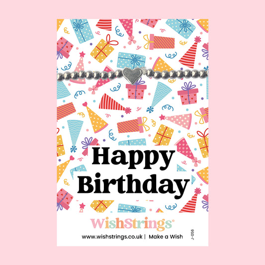 Happy Birthday - Heart Stretch Bracelet