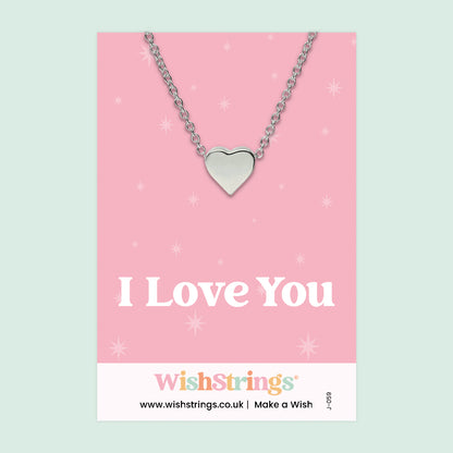 Heart Necklaces - Choose Design | Stainless Steel Heart Pendant Necklace on Themed Gift Card | Choose Your Own Design | Sentimental Jewellery for All Occasions
