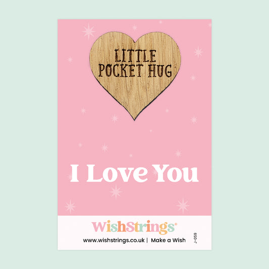 Pocket Hug - I Love You | Thoughtful Gift for Couples, Family & Someone Special | Keepsake Token for Sending Hugs & Expressing Love
