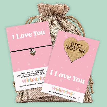 Sending Love Gift Bundle Collection | WishStrings & Pocket Hugs | Thoughtful Letterbox Gifts with Handwritten Note