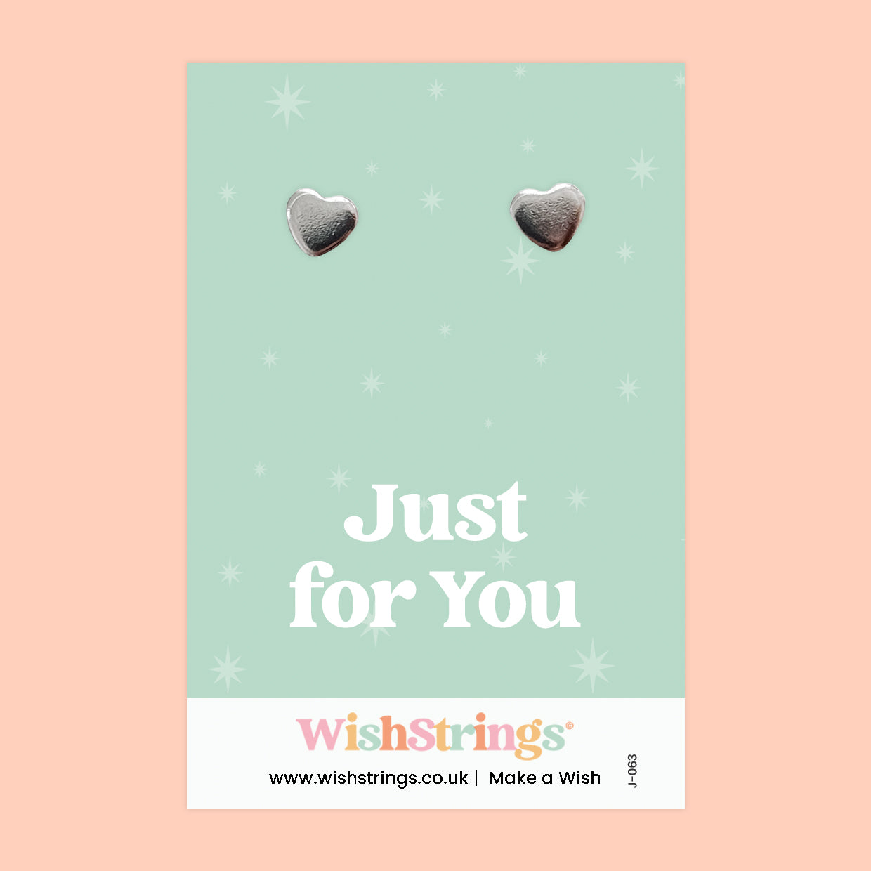 Just For You - Silver Heart Stud Earrings | 304 Stainless - Hypoallergenic