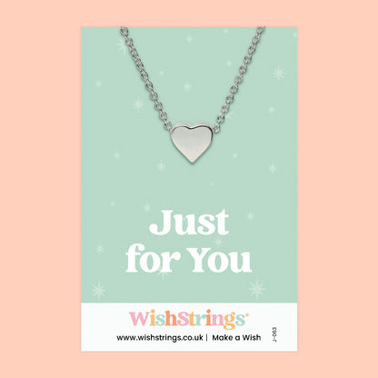 Heart Necklaces - Choose Design | Stainless Steel Heart Pendant Necklace on Themed Gift Card | Choose Your Own Design | Sentimental Jewellery for All Occasions