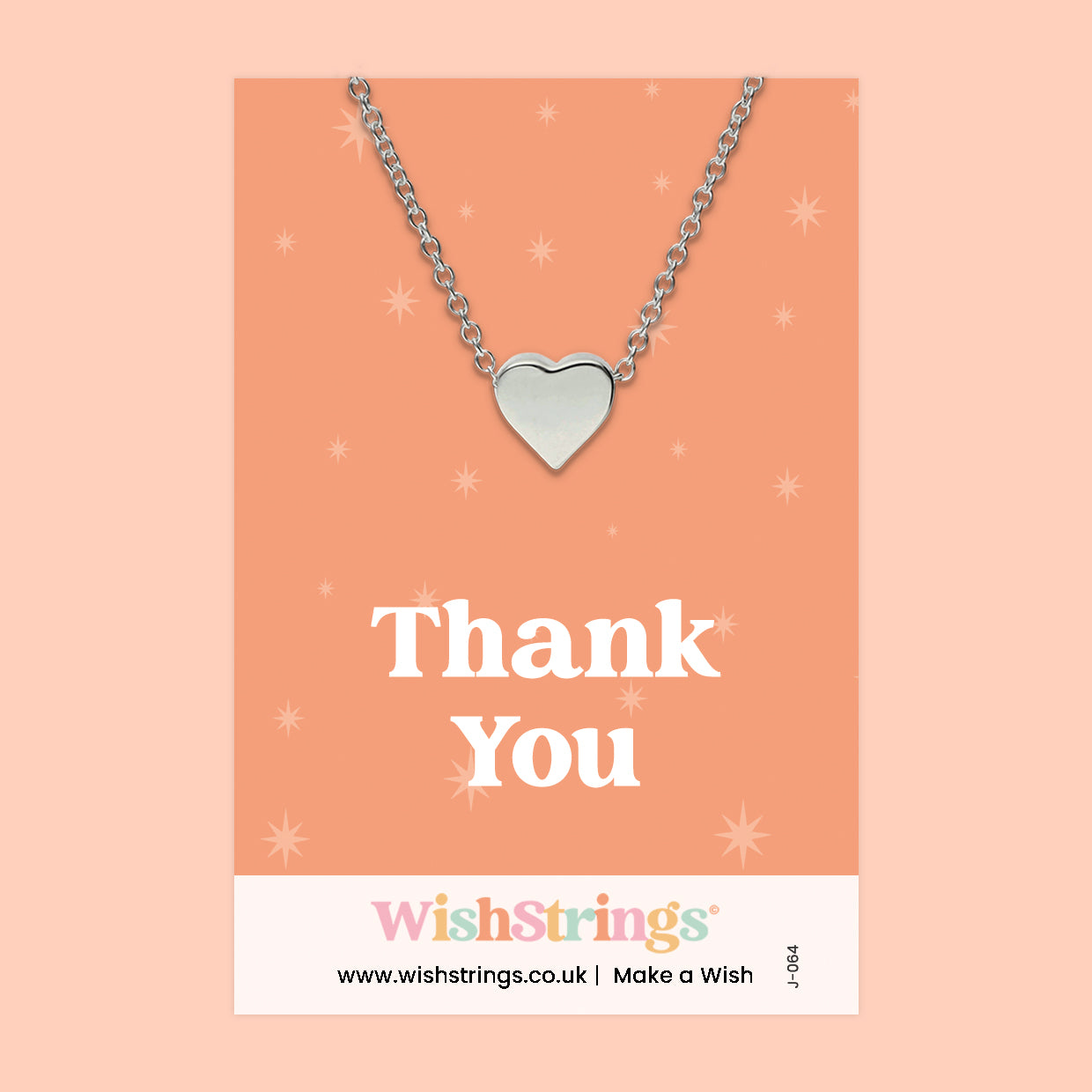 Thank You - Heart Necklace