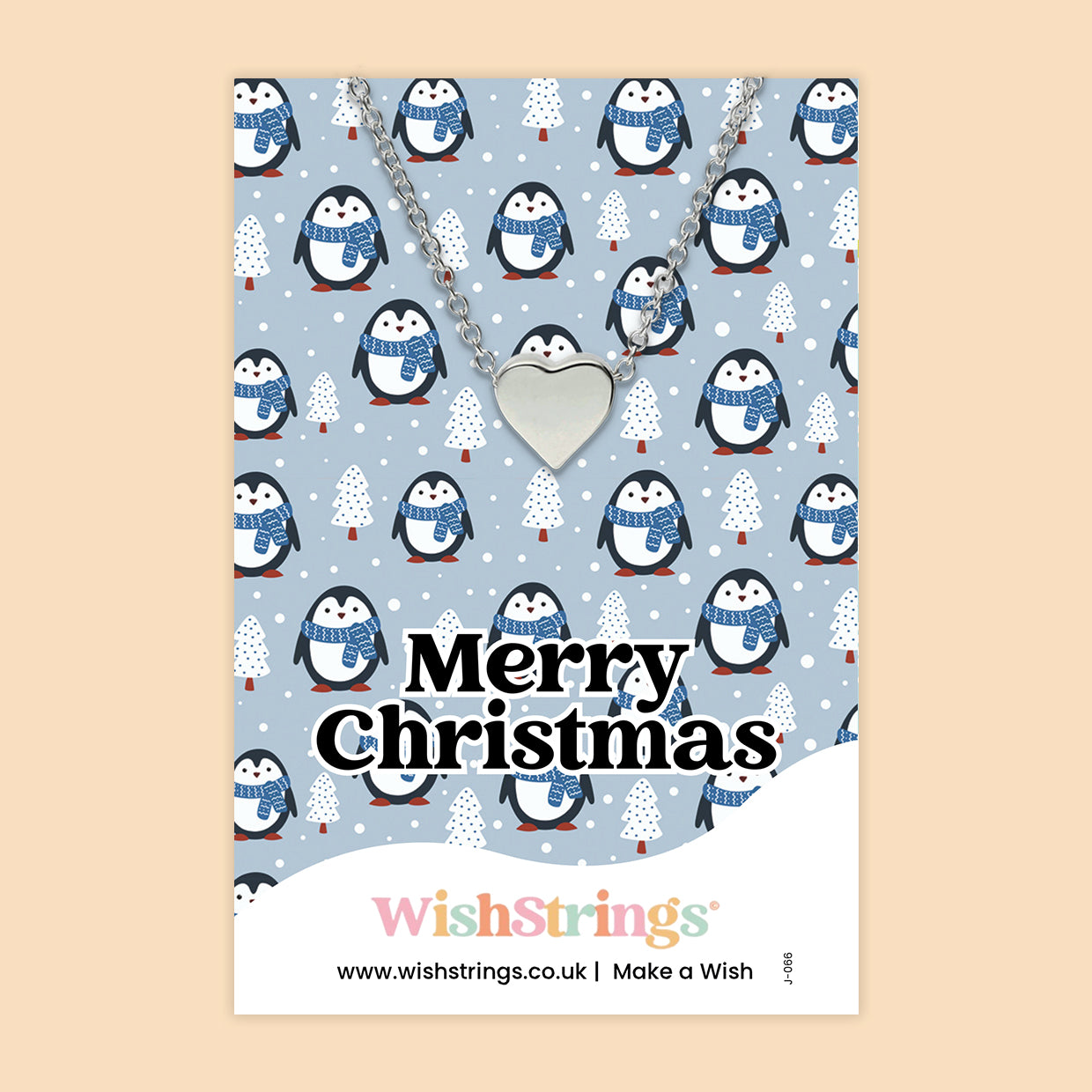 Merry Christmas - Heart Necklace