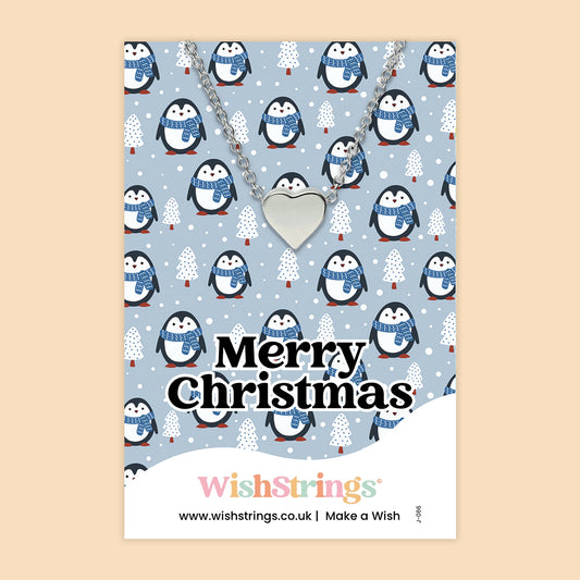 Merry Christmas - Heart Necklace