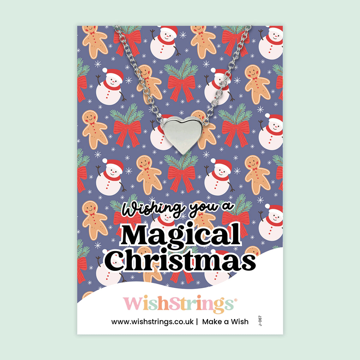 Wishing You a Magical Christmas - Heart Necklace
