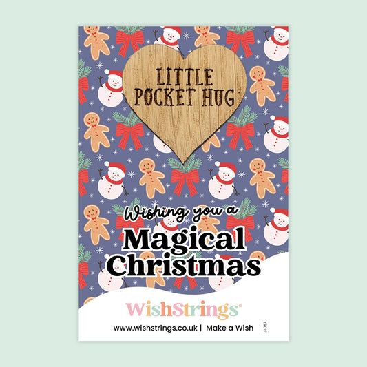 Pocket Hug – Wishing You a Magical Christmas | Thoughtful Gift for Festive Cheer | Keepsake Token for Spreading Holiday Sparkle & Seasonal Hugs