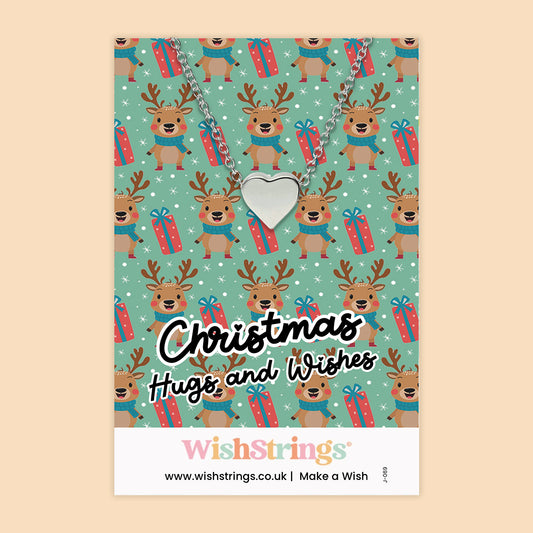 Christmas Hugs & Wishes - Heart Necklace