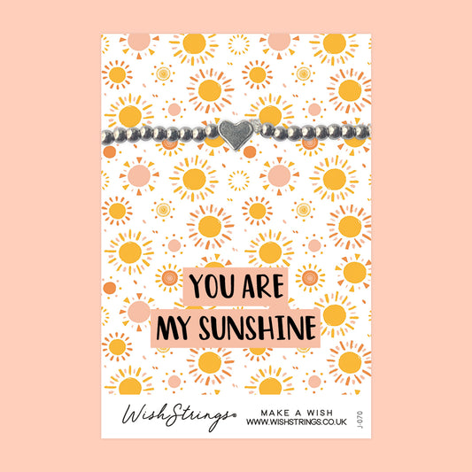 You are my Sunshine - Heart Stretch Bracelet