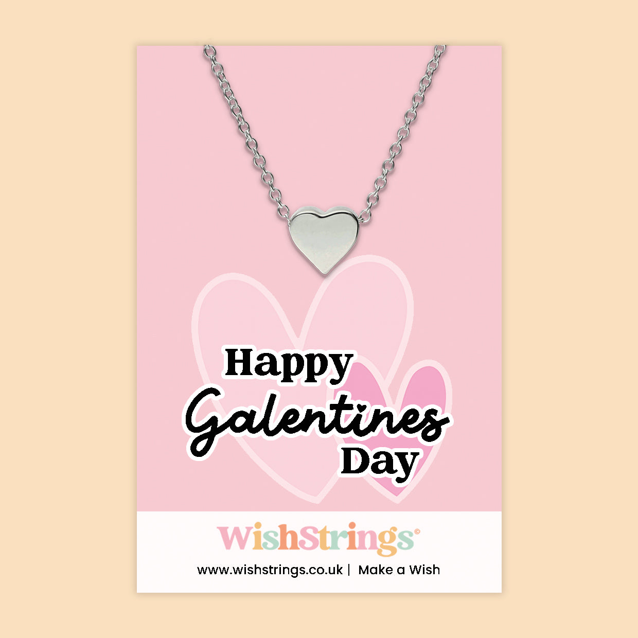 Happy Galentines Day - Heart Necklace