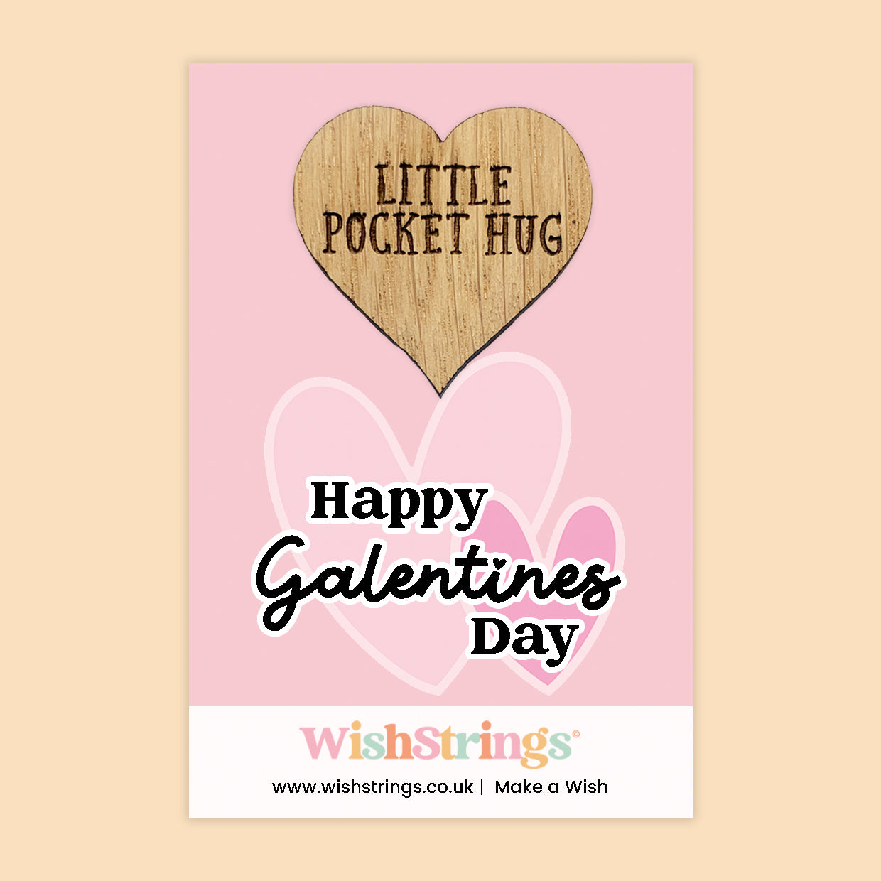 Pocket Hug – Happy Galentine’s Day | Thoughtful Gift for Best Friends | Keepsake Token for Celebrating Love, Friendship & Female Empowerment