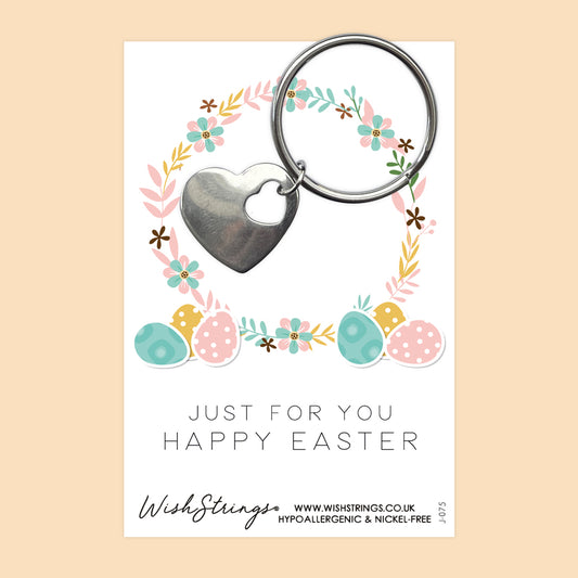 Just for you, Easter - Heart Keyring