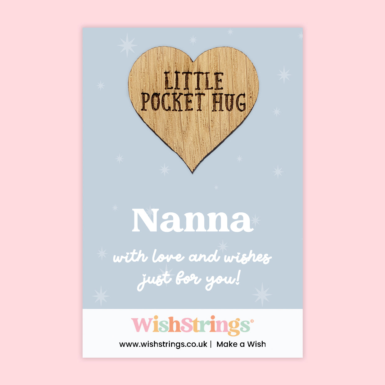 Female Relations Pocket Hug Collection | Wooden Heart Keepsakes for Mum, Sister & Daughter | Handmade Thoughtful Gifts