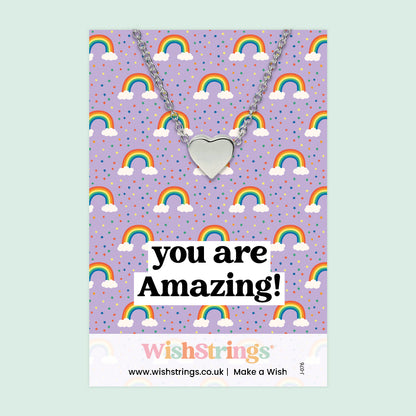 Heart Necklaces - Choose Design | Stainless Steel Heart Pendant Necklace on Themed Gift Card | Choose Your Own Design | Sentimental Jewellery for All Occasions