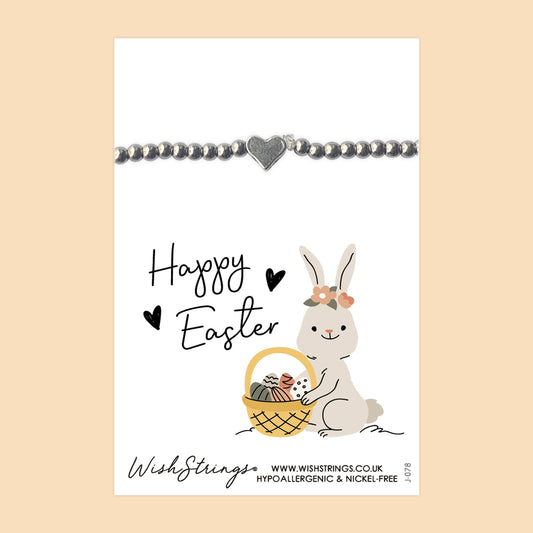 Happy Easter - Heart Stretch Bracelet