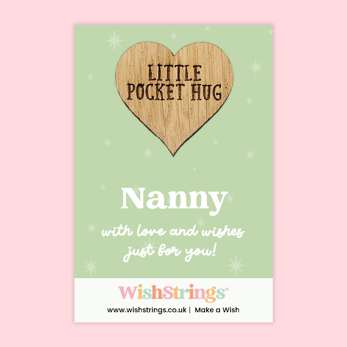 Female Relations Pocket Hug Collection | Wooden Heart Keepsakes for Mum, Sister & Daughter | Handmade Thoughtful Gifts