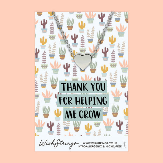 Helping me Grow - Heart Necklace