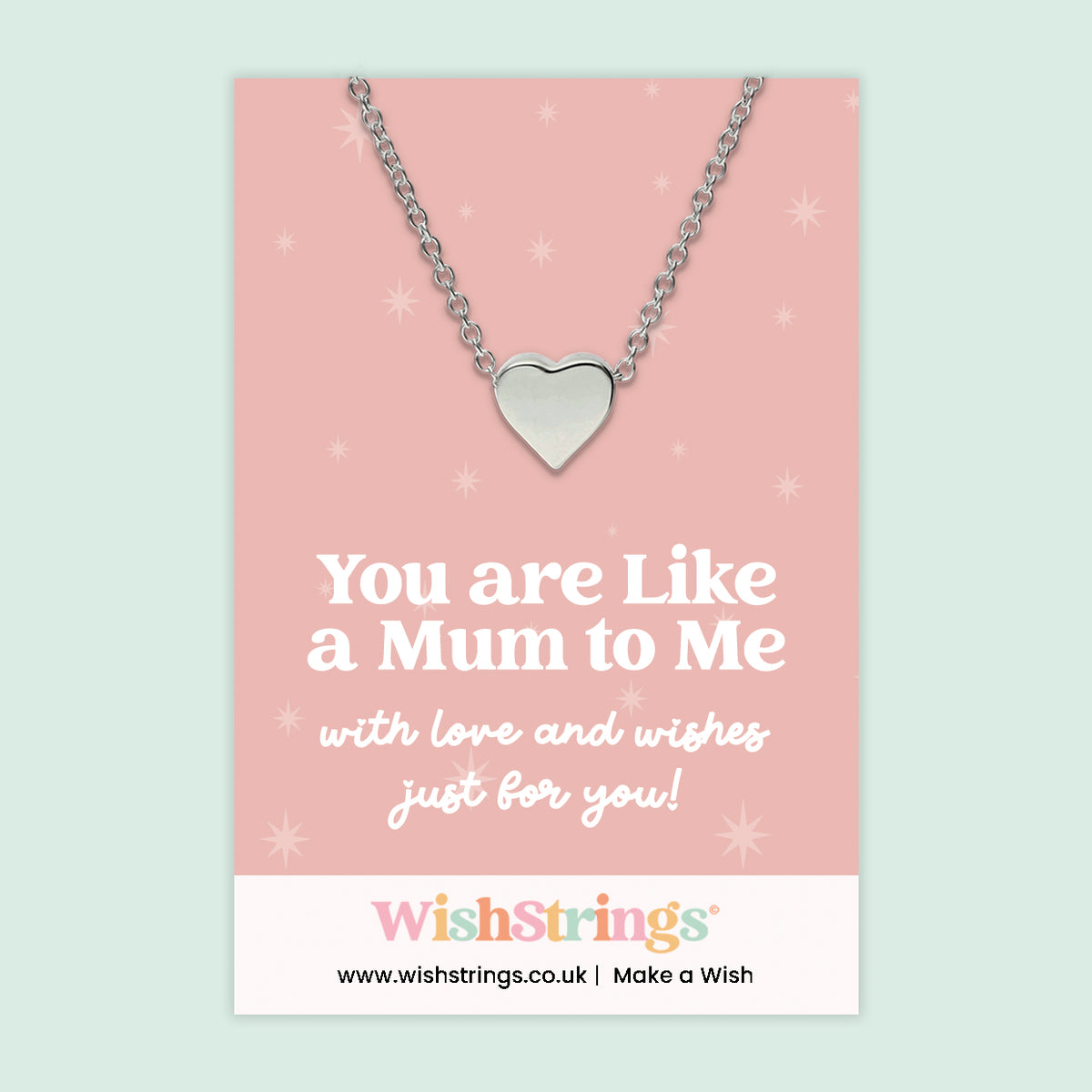 You Are Like a Mum to Me - Heart Necklace
