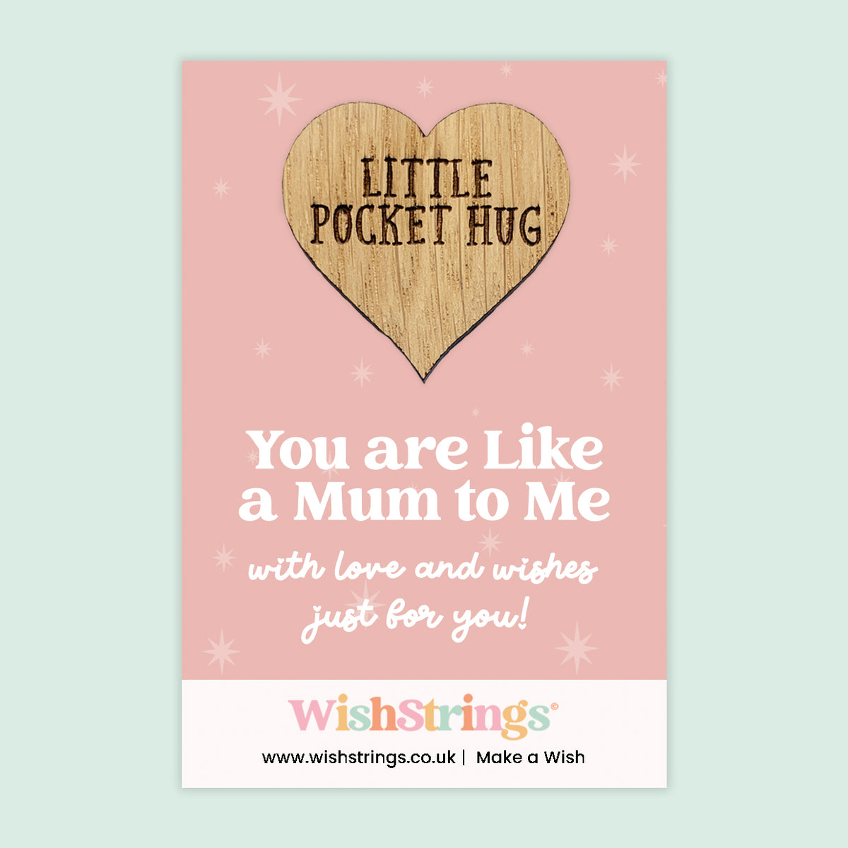 Female Relations Pocket Hug Collection | Wooden Heart Keepsakes for Mum, Sister & Daughter | Handmade Thoughtful Gifts